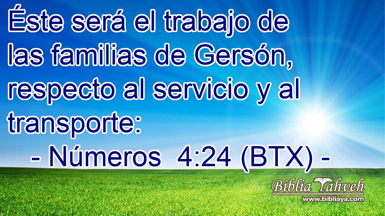 Éste será el trabajo de las familias de Gersón, respecto al servicio y al transporte: