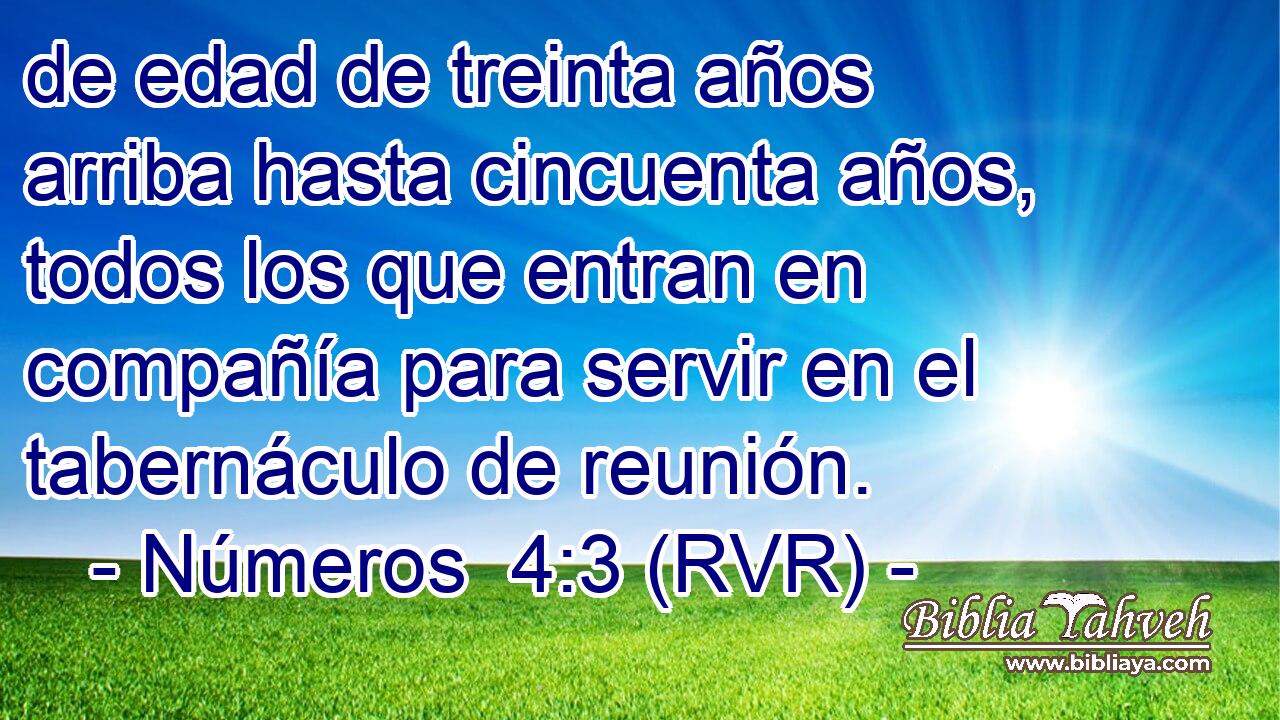 de edad de treinta años arriba hasta cincuenta años, todos los que entran en compañía para servir en el tabernáculo de reunión.