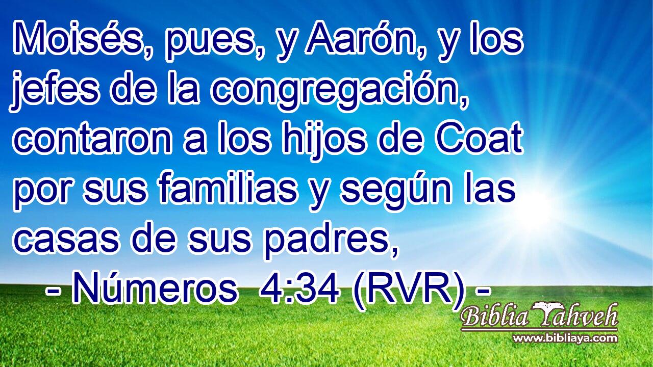 Moisés, pues, y Aarón, y los jefes de la congregación, contaron a los hijos de Coat por sus familias y según las casas de sus padres,