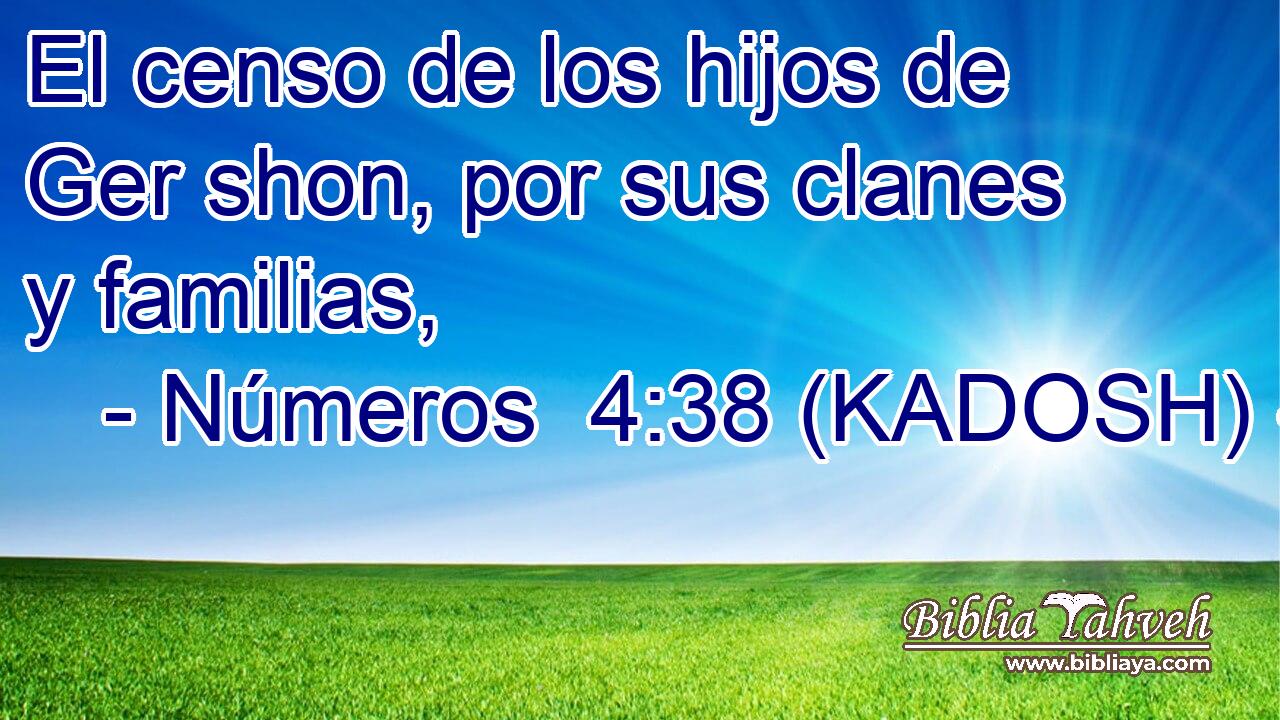  El censo de los hijos de Ger shon, por sus clanes y familias, 