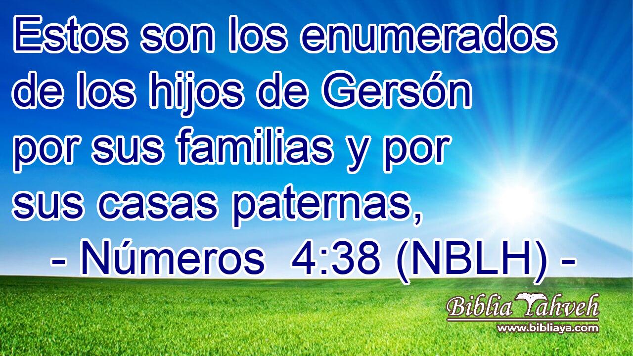  Estos son los enumerados de los hijos de Gersón por sus familias y por sus casas paternas, 