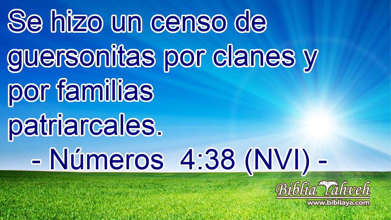  Se hizo un censo de guersonitas por clanes y por familias patriarcales. 