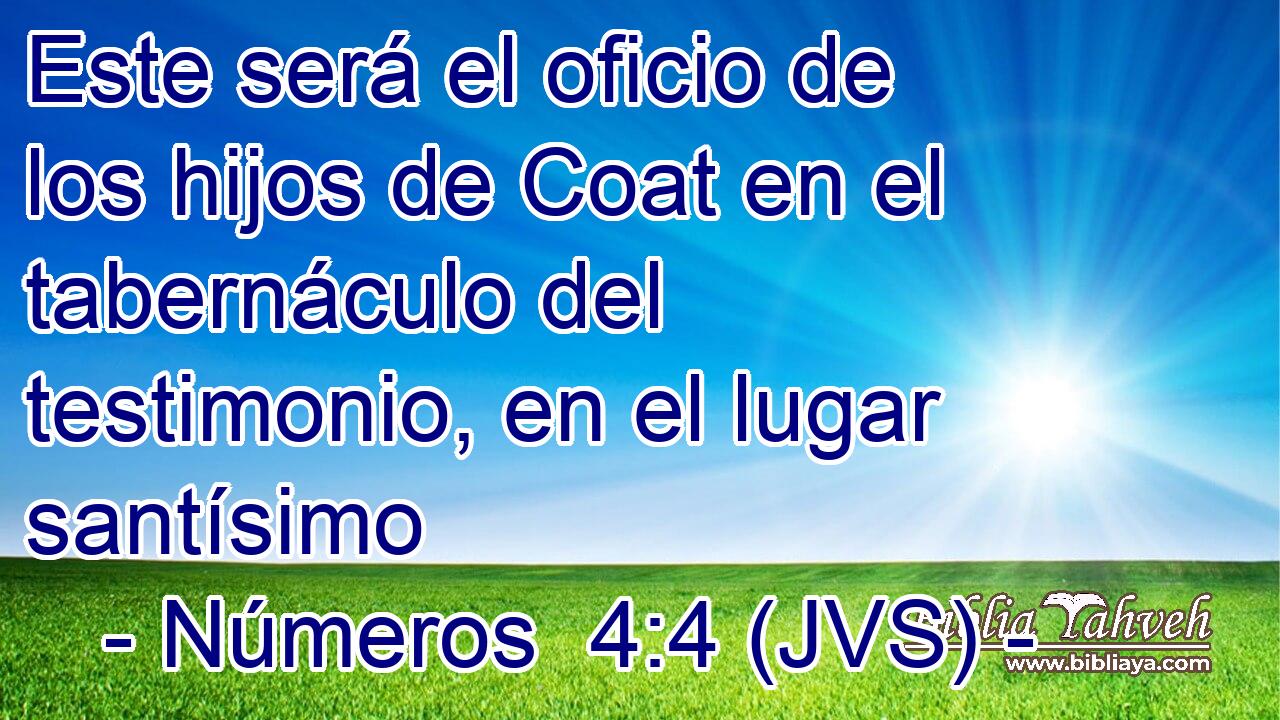 Este será el oficio de los hijos de Coat en el tabernáculo del testimonio, en el lugar santísimo