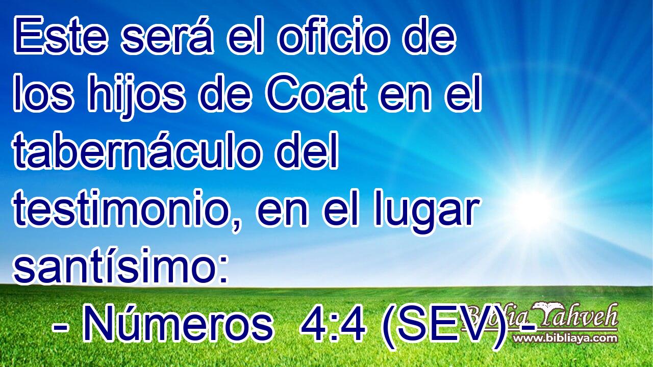 Este será el oficio de los hijos de Coat en el tabernáculo del testimonio, en el lugar santísimo: