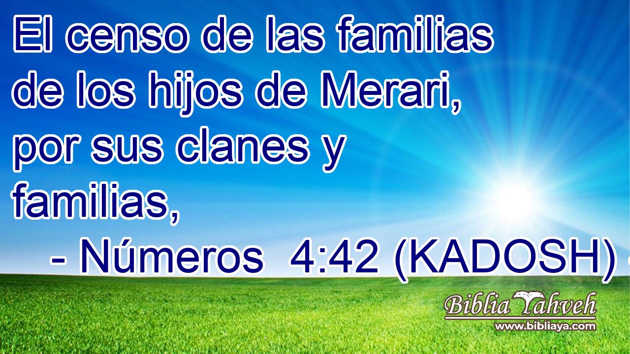  El censo de las familias de los hijos de Merari, por sus clanes y familias, 