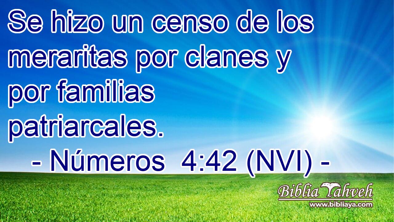  Se hizo un censo de los meraritas por clanes y por familias patriarcales. 