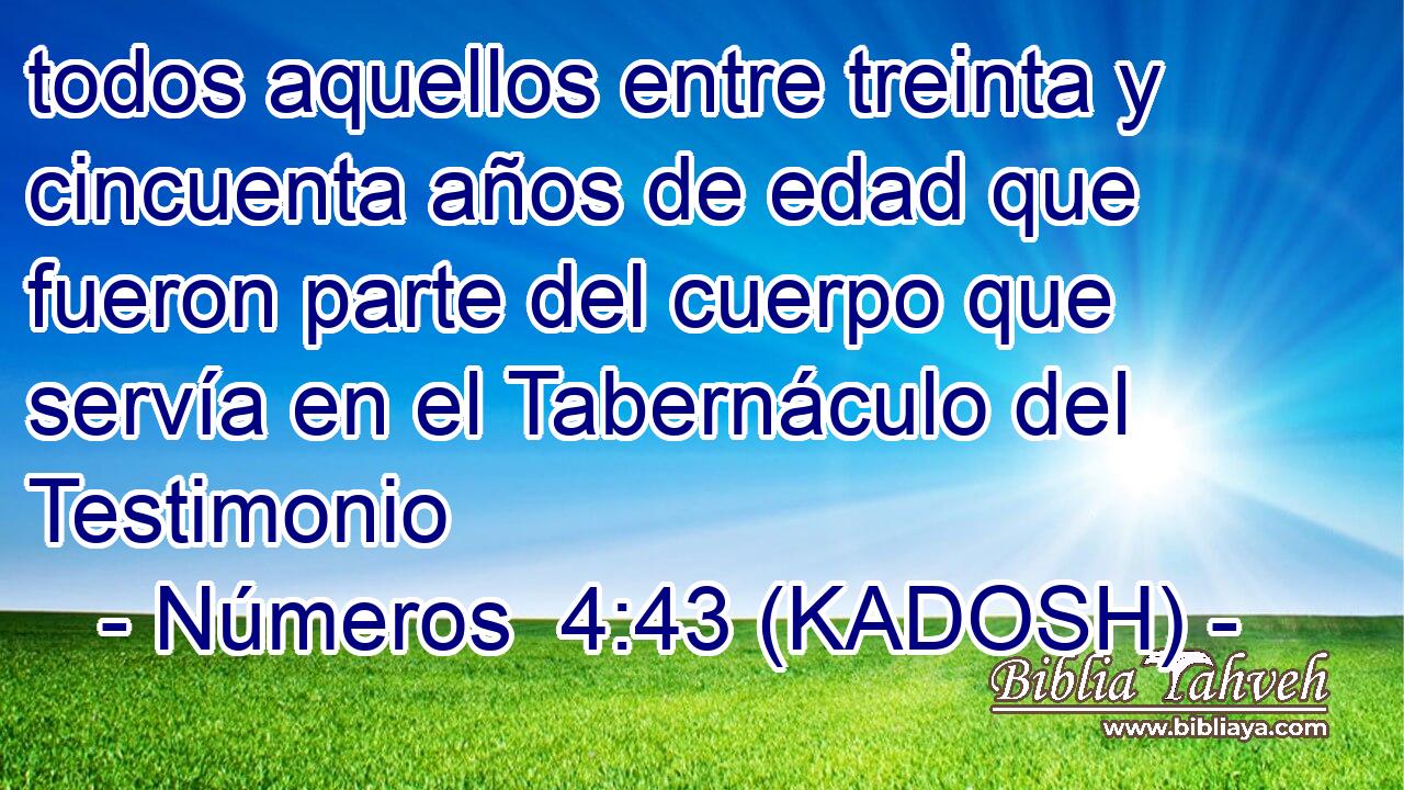  todos aquellos entre treinta y cincuenta años de edad que fueron parte del cuerpo que servía en el Tabernáculo del Testimonio 