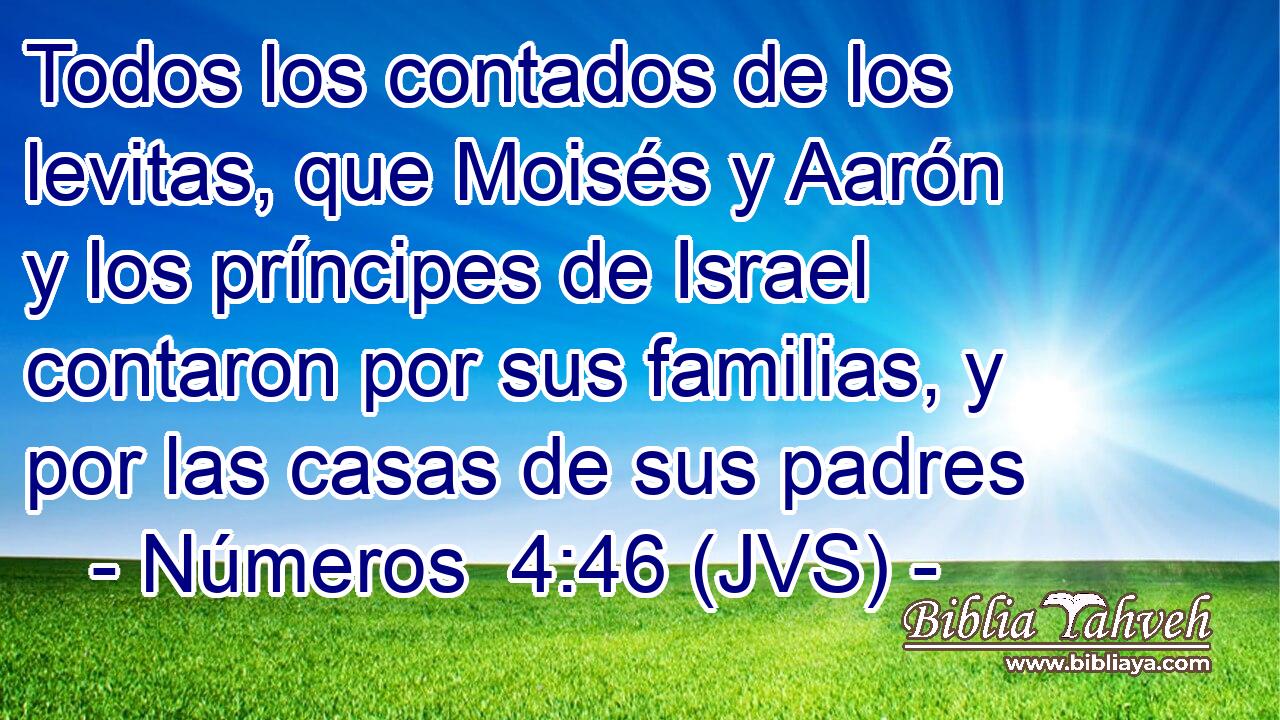 Todos los contados de los levitas, que Moisés y Aarón y los príncipes de Israel contaron por sus familias, y por las casas de sus padres