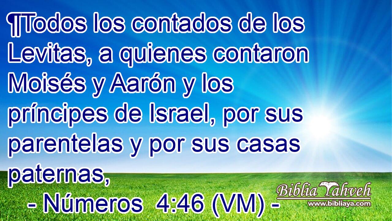  ¶Todos los contados de los Levitas, a quienes contaron Moisés y Aarón y los príncipes de Israel, por sus parentelas y por sus casas paternas, 