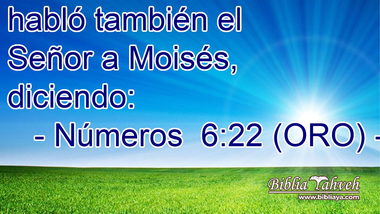  habló también el Señor a Moisés, diciendo: 