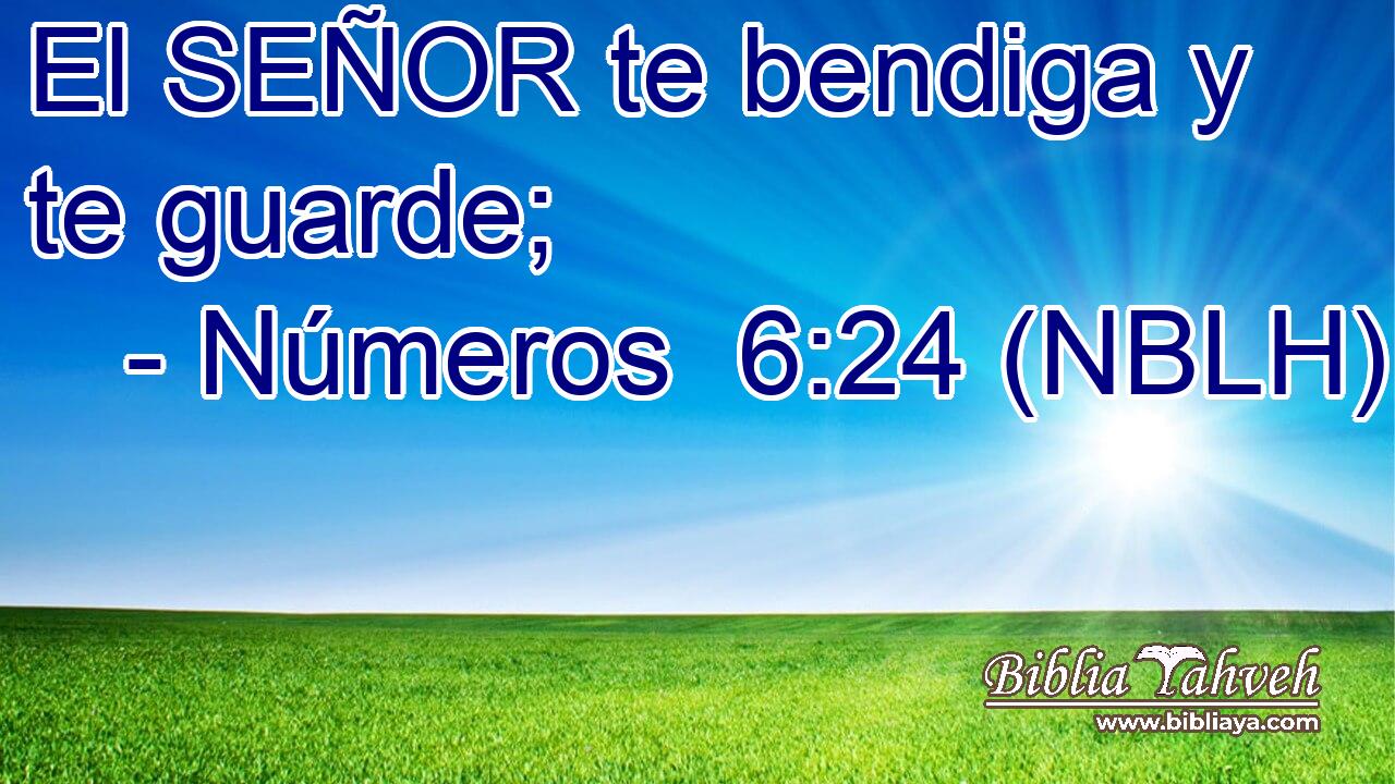  El SEÑOR te bendiga y te guarde; 