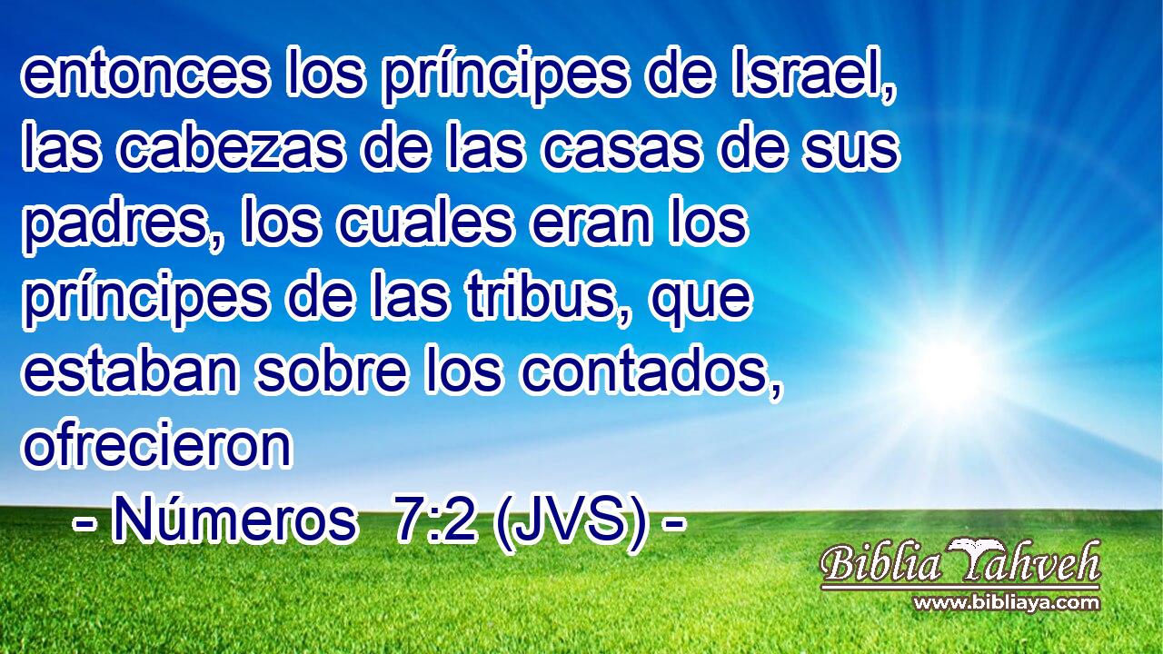 entonces los príncipes de Israel, las cabezas de las casas de sus padres, los cuales eran los príncipes de las tribus, que estaban sobre los contados, ofrecieron