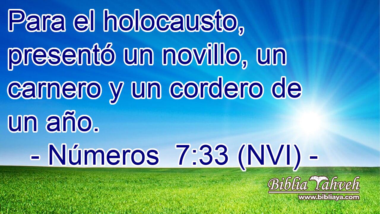  Para el holocausto, presentó un novillo, un carnero y un cordero de un año. 