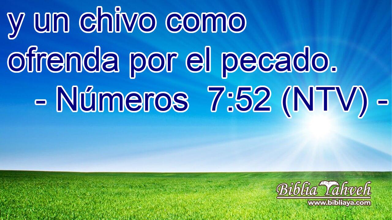y un chivo como ofrenda por el pecado.