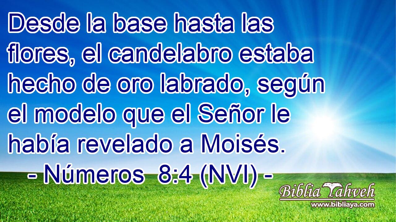  Desde la base hasta las flores, el candelabro estaba hecho de oro labrado, según el modelo que el Señor le había revelado a Moisés. 