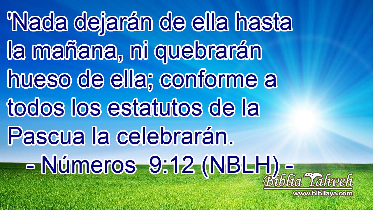  'Nada dejarán de ella hasta la mañana, ni quebrarán hueso de ella; conforme a todos los estatutos de la Pascua la celebrarán. 