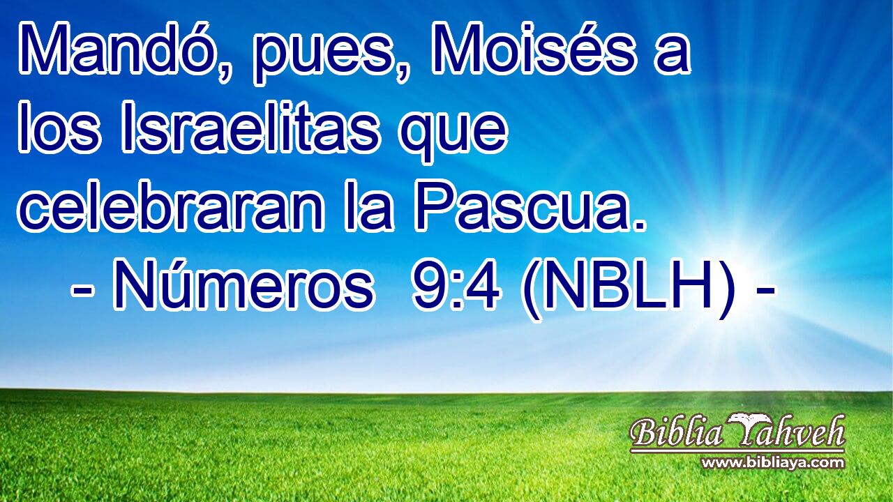 Mandó, pues, Moisés a los Israelitas que celebraran la Pascua. 