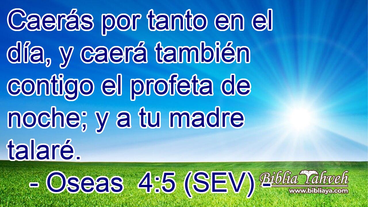 Caerás por tanto en el día, y caerá también contigo el profeta de noche; y a tu madre talaré.