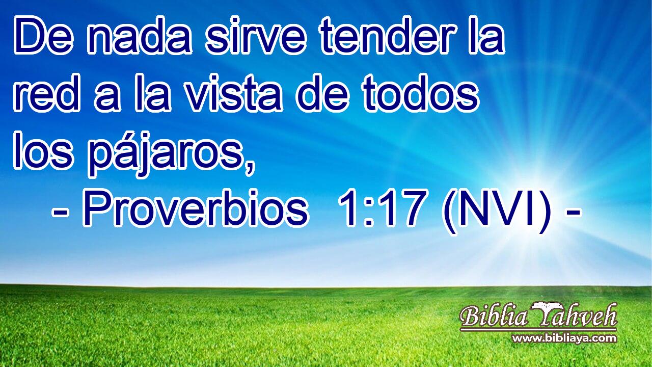  De nada sirve tender la red a la vista de todos los pájaros, 