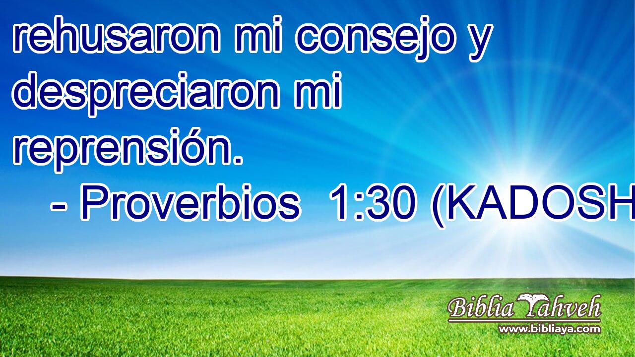  rehusaron mi consejo y despreciaron mi reprensión. 