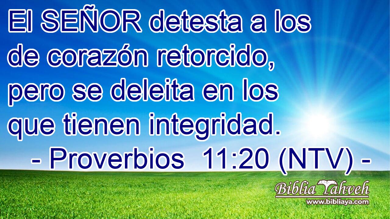 El SEÑOR detesta a los de corazón retorcido, pero se deleita en los que tienen integridad.