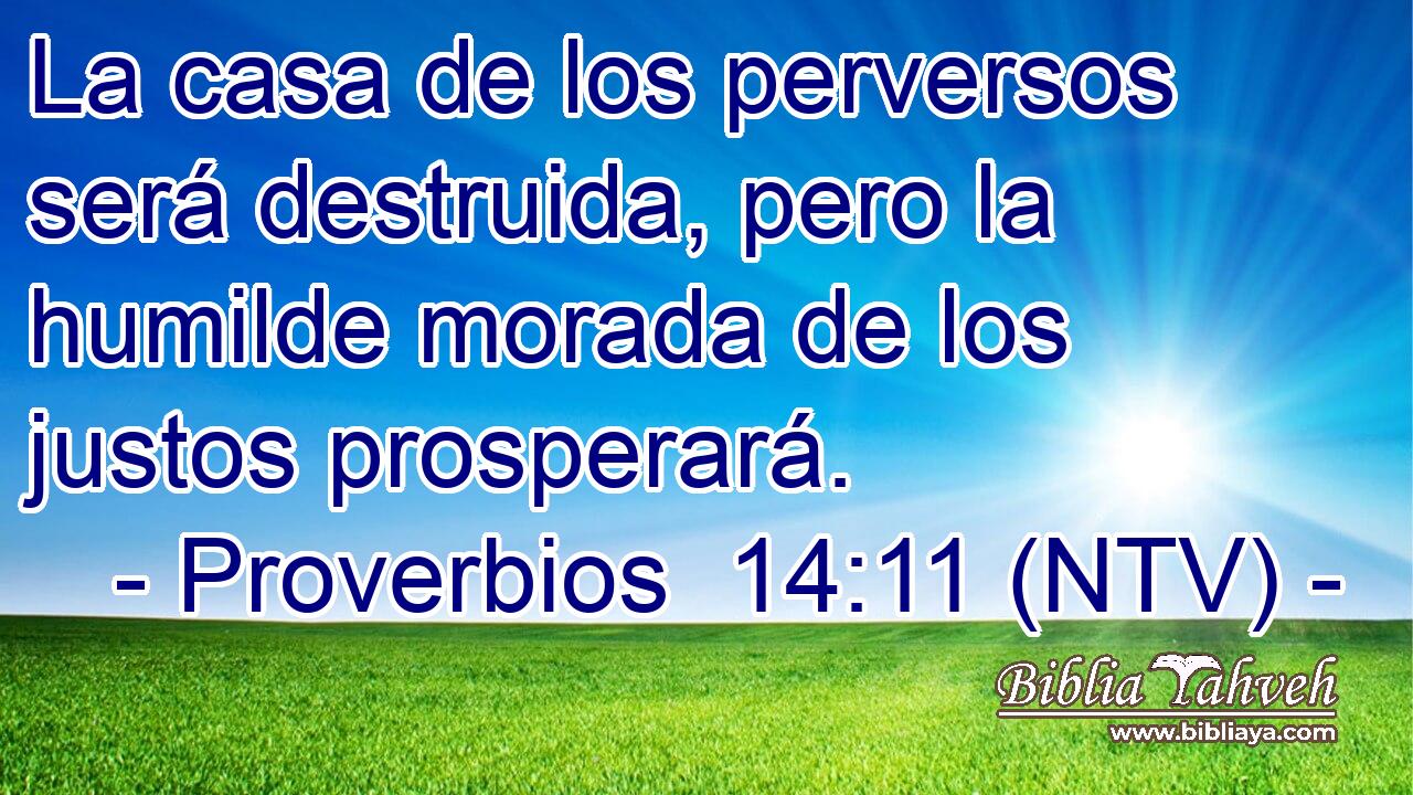 La casa de los perversos será destruida, pero la humilde morada de los justos prosperará.