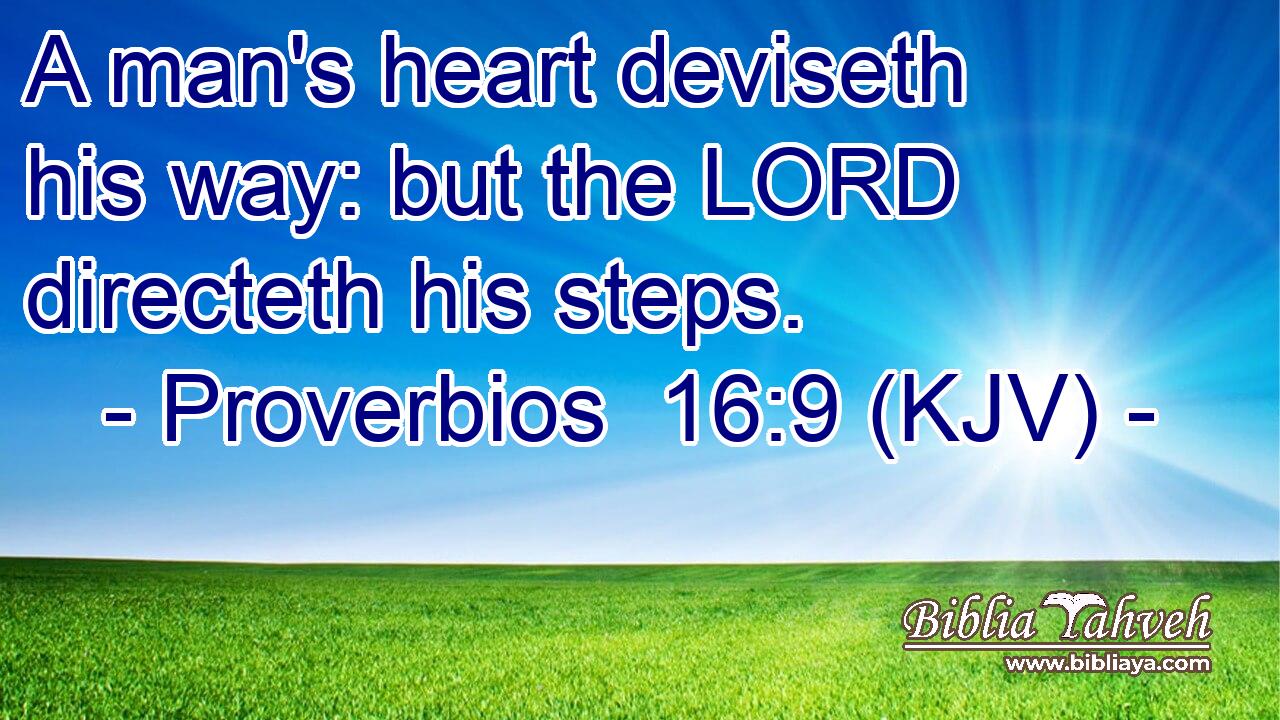 A man's heart deviseth his way: but the LORD directeth his steps.