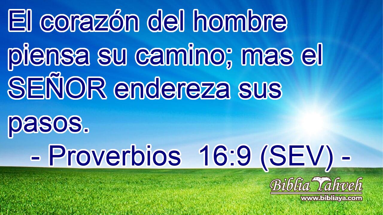 El corazón del hombre piensa su camino; mas el SEÑOR endereza sus pasos.