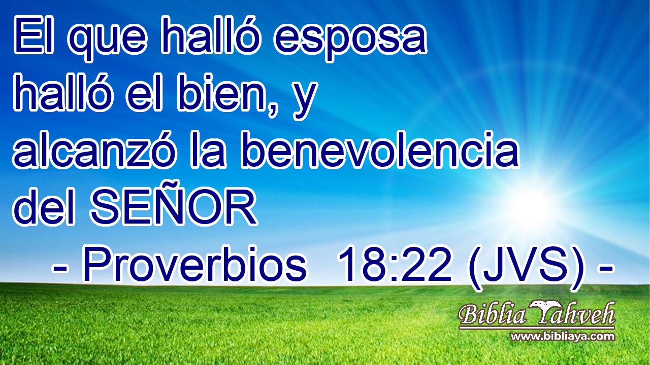 El que halló esposa halló el bien, y alcanzó la benevolencia del SEÑOR