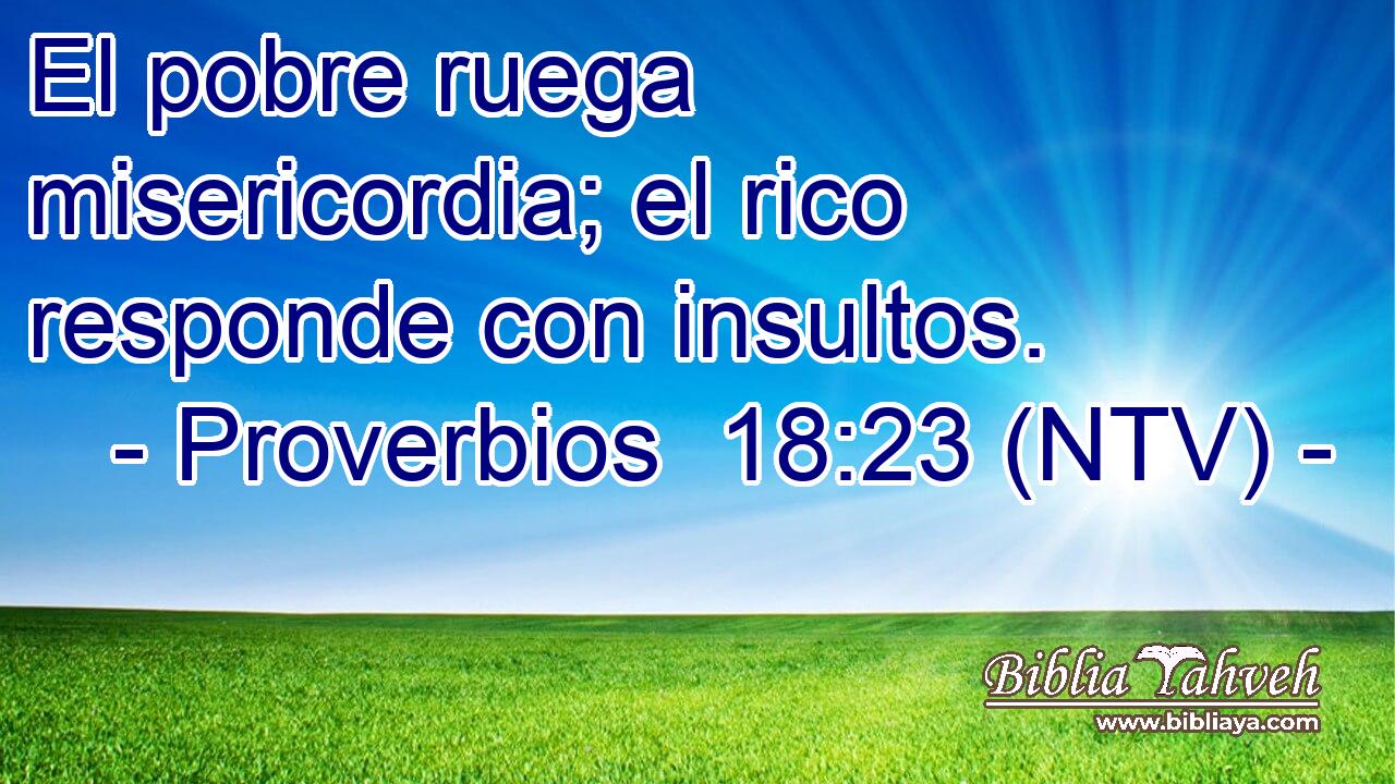 El pobre ruega misericordia; el rico responde con insultos.