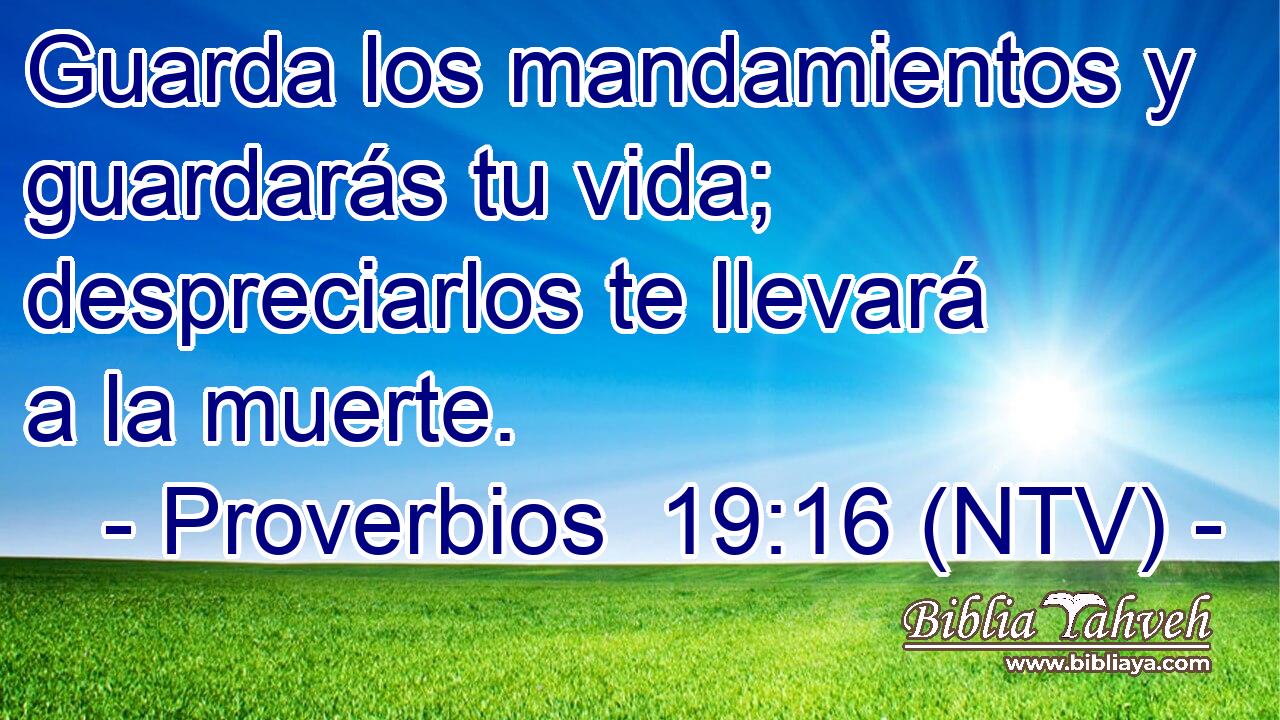 Guarda los mandamientos y guardarás tu vida; despreciarlos te llevará a la muerte.