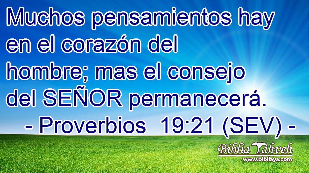 Muchos pensamientos hay en el corazón del hombre; mas el consejo del SEÑOR permanecerá.
