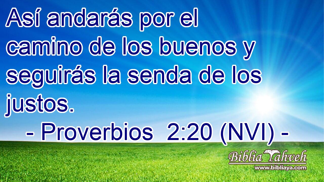  Así andarás por el camino de los buenos y seguirás la senda de los justos. 
