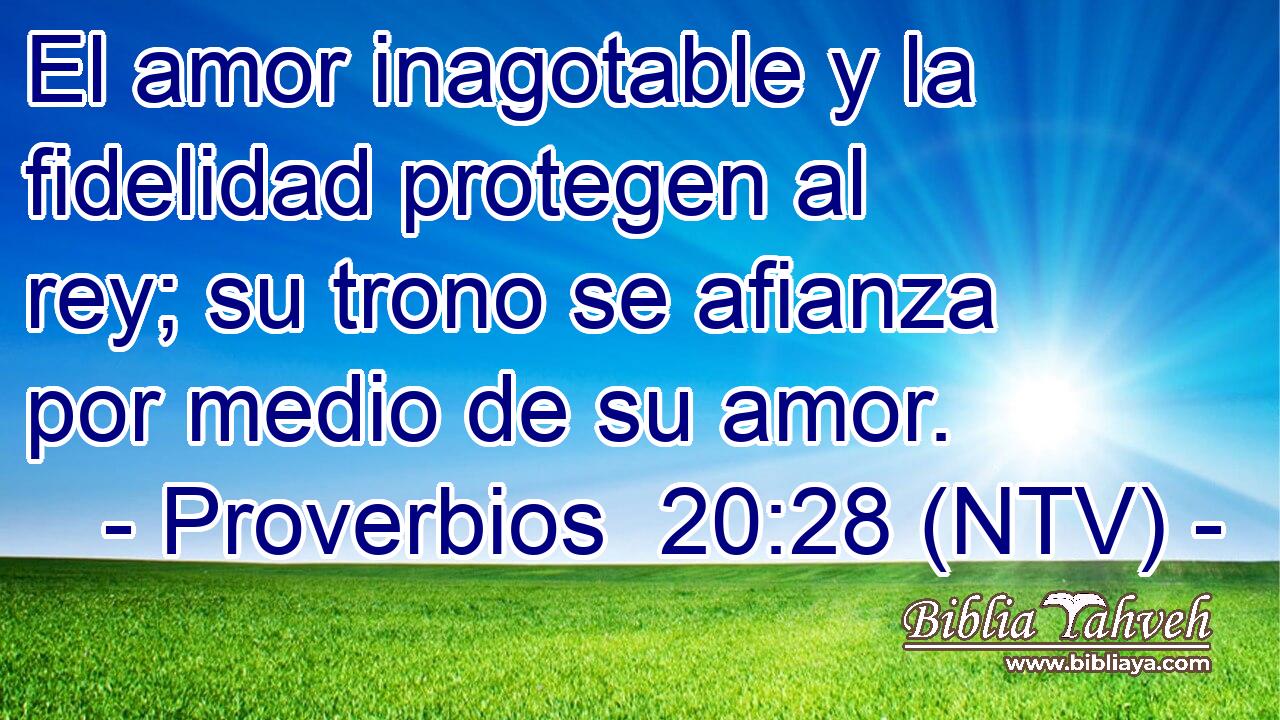 El amor inagotable y la fidelidad protegen al rey; su trono se afianza por medio de su amor.