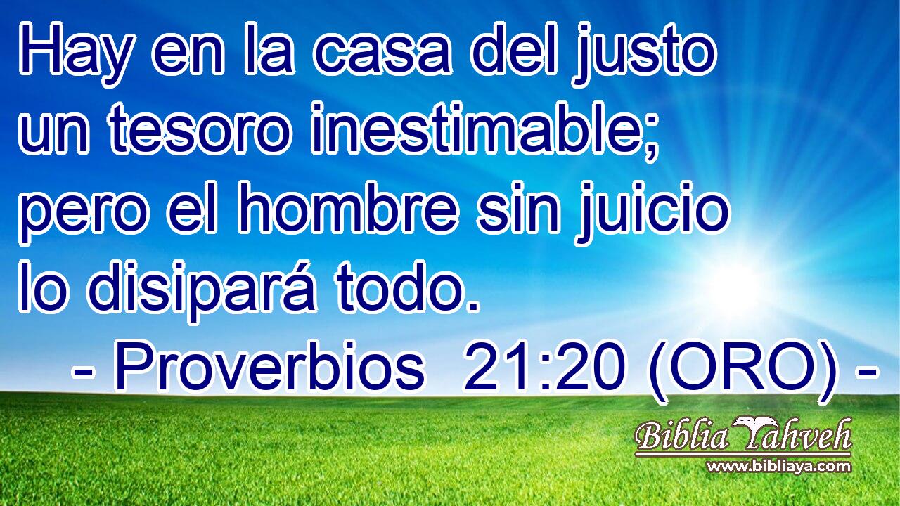  Hay en la casa del justo un tesoro inestimable; pero el hombre sin juicio lo disipará todo. 
