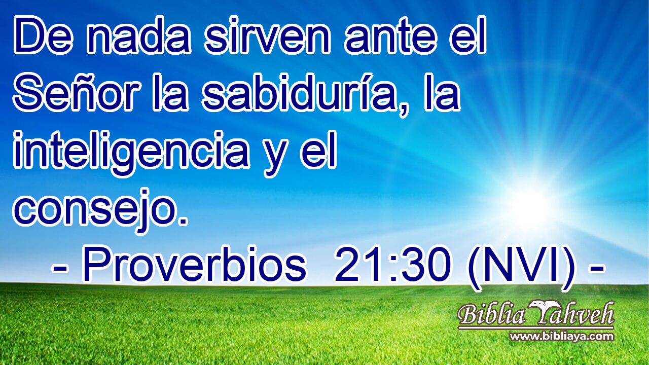  De nada sirven ante el Señor la sabiduría, la inteligencia y el consejo. 