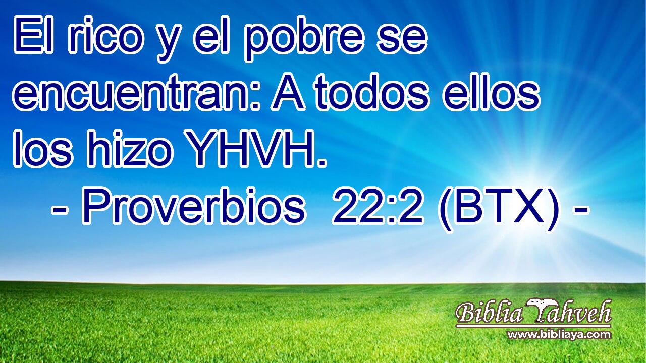 El rico y el pobre se encuentran: A todos ellos los hizo YHVH.