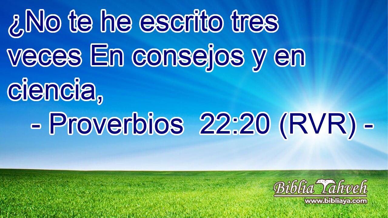 ¿No te he escrito tres veces En consejos y en ciencia,