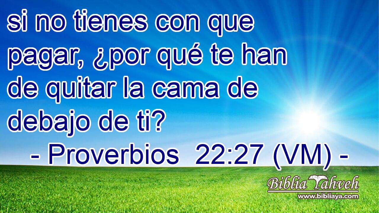  si no tienes con que pagar, ¿por qué te han de quitar la cama de debajo de ti? 