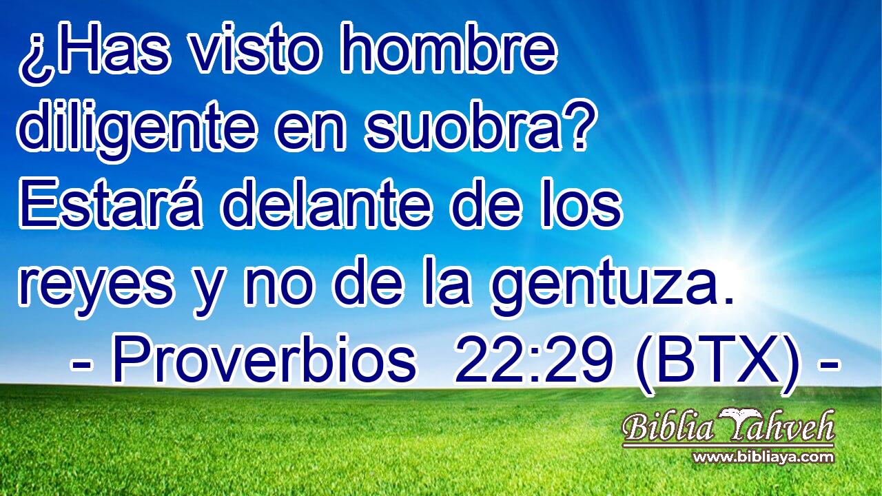 ¿Has visto hombre diligente en suobra? Estará delante de los reyes y no de la gentuza.
