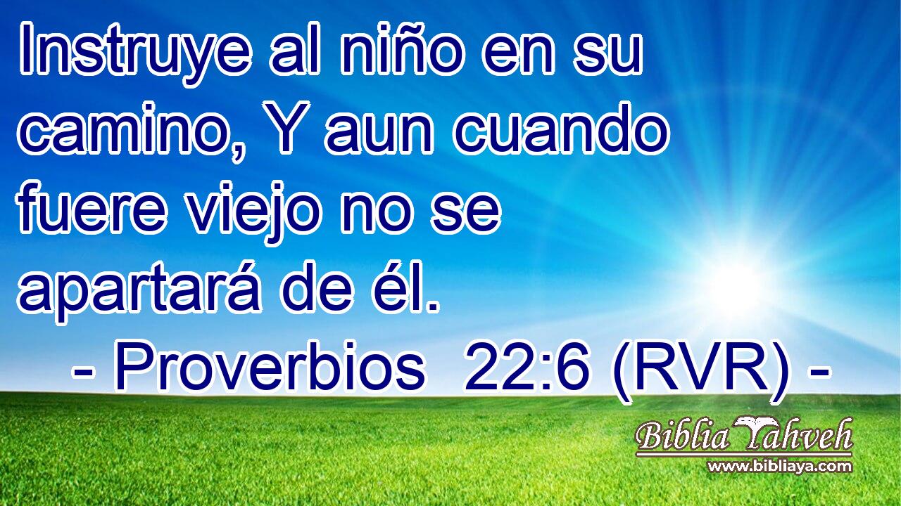 Instruye Al Niño En Su Camino Reina Valera 1960