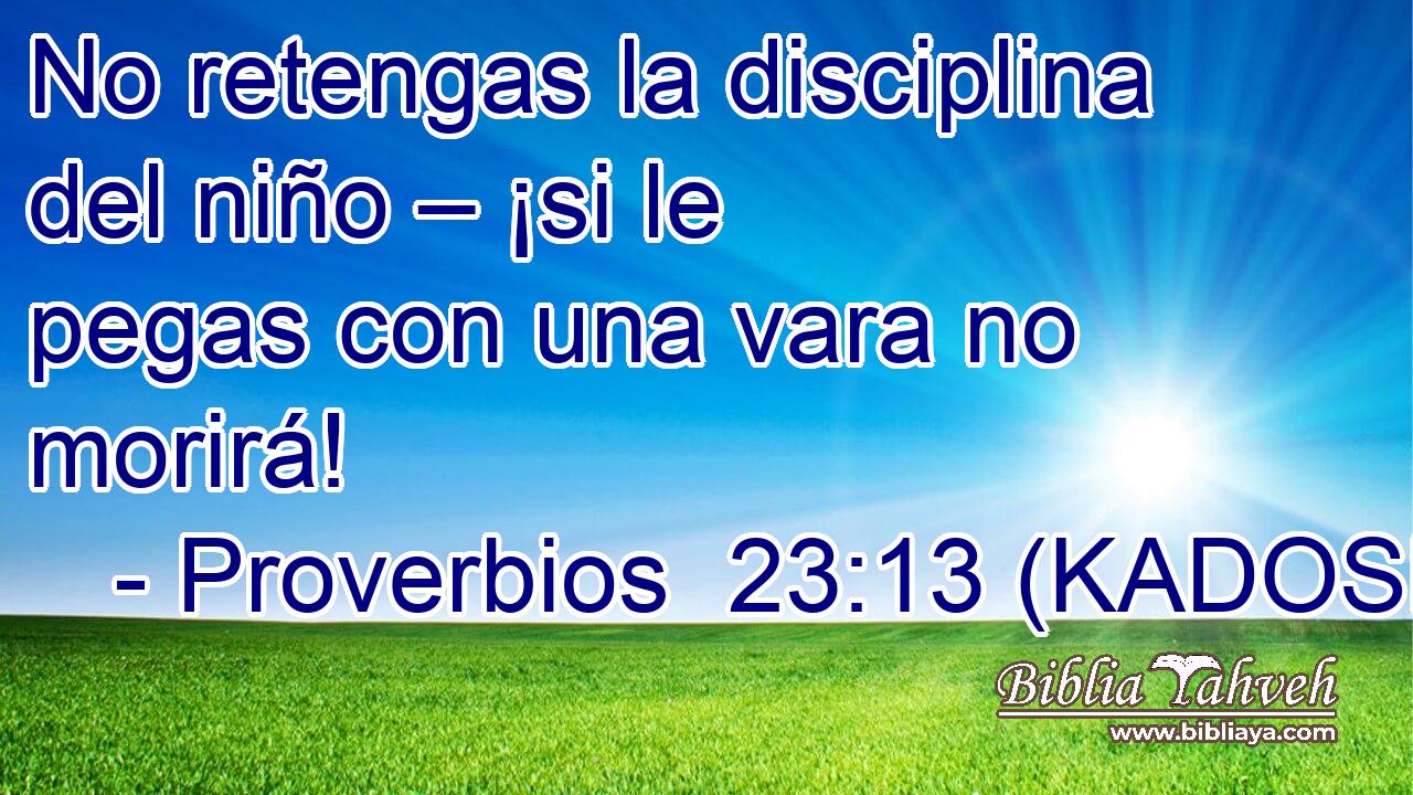 No retengas la disciplina del niño – ¡si le pegas con una vara no morirá! 