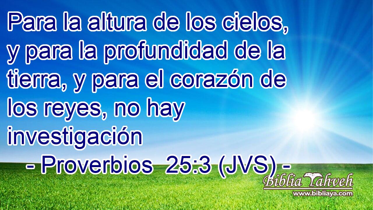 Para la altura de los cielos, y para la profundidad de la tierra, y para el corazón de los reyes, no hay investigación