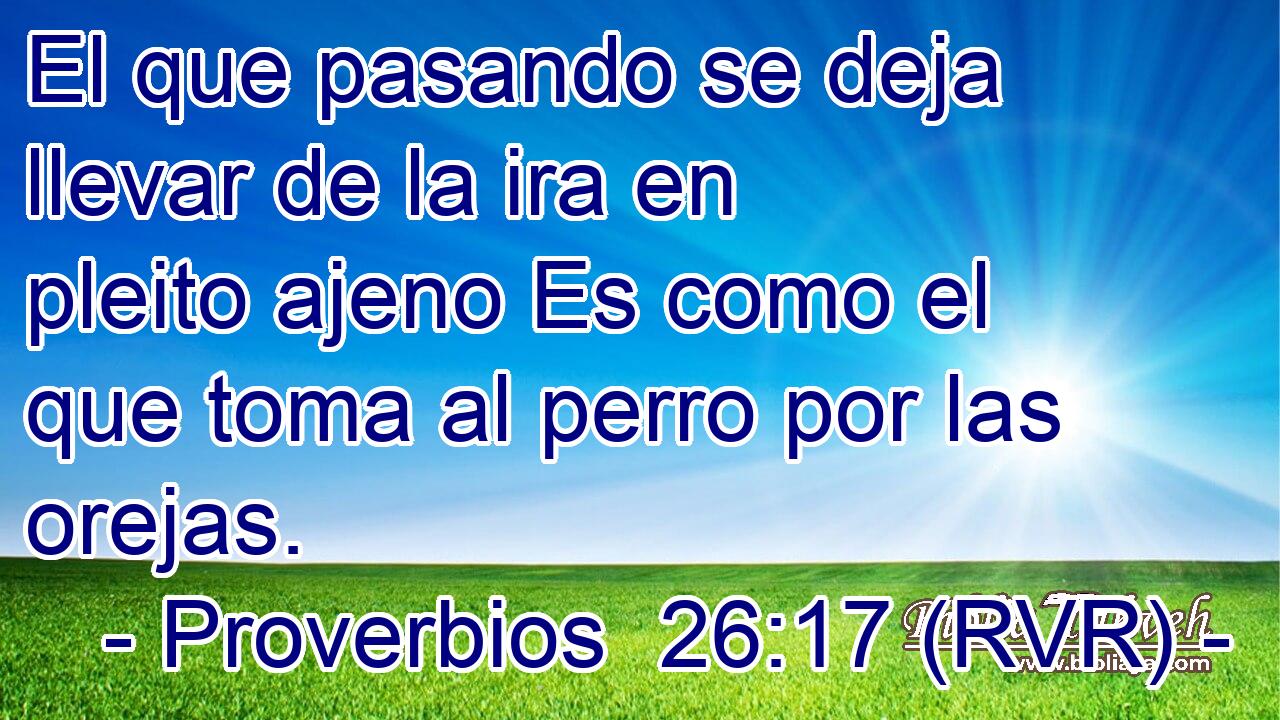 El que pasando se deja llevar de la ira en pleito ajeno Es como el que toma al perro por las orejas.