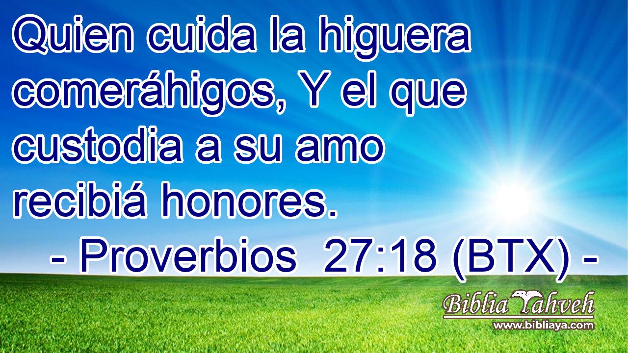 Quien cuida la higuera comeráhigos, Y el que custodia a su amo recibiá honores.
