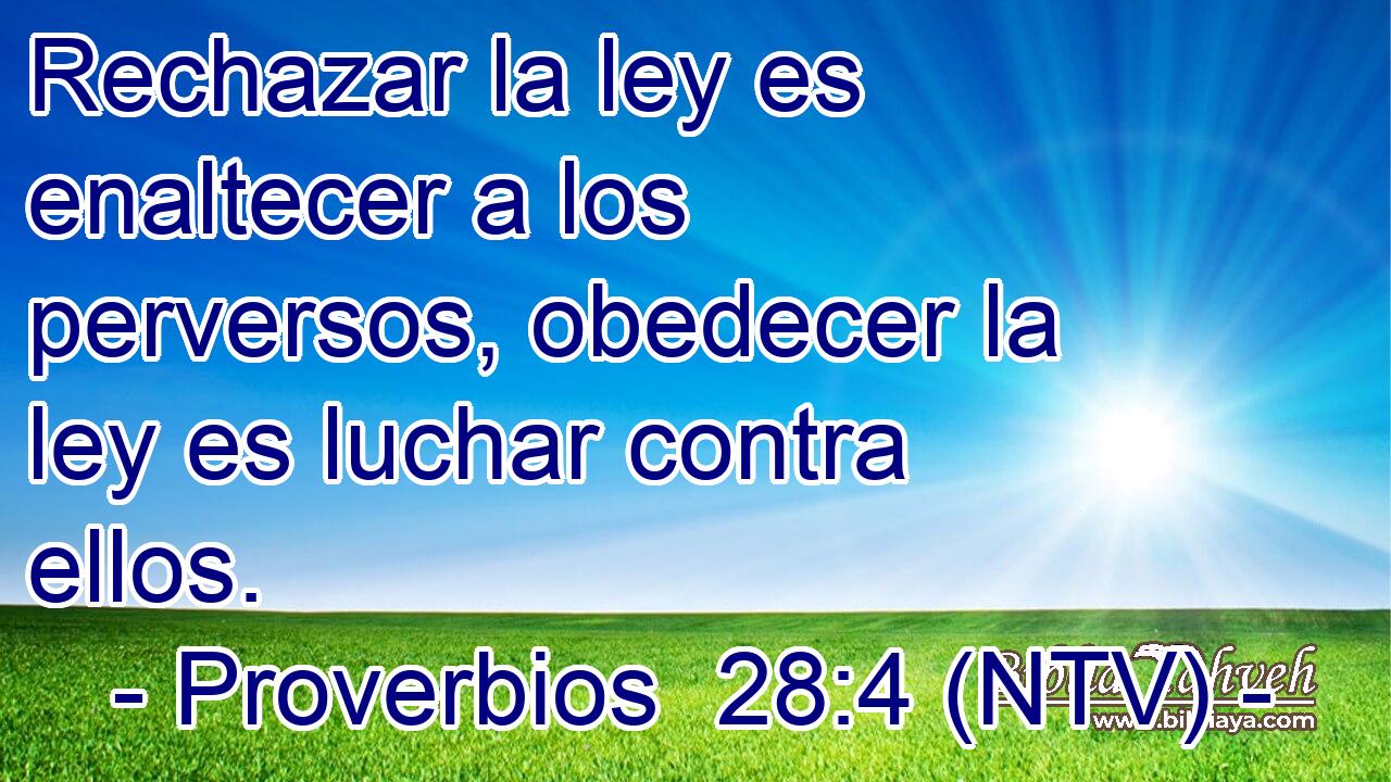 Rechazar la ley es enaltecer a los perversos, obedecer la ley es luchar contra ellos.