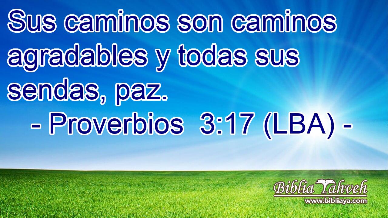 Sus caminos son caminos agradables y todas sus sendas, paz.