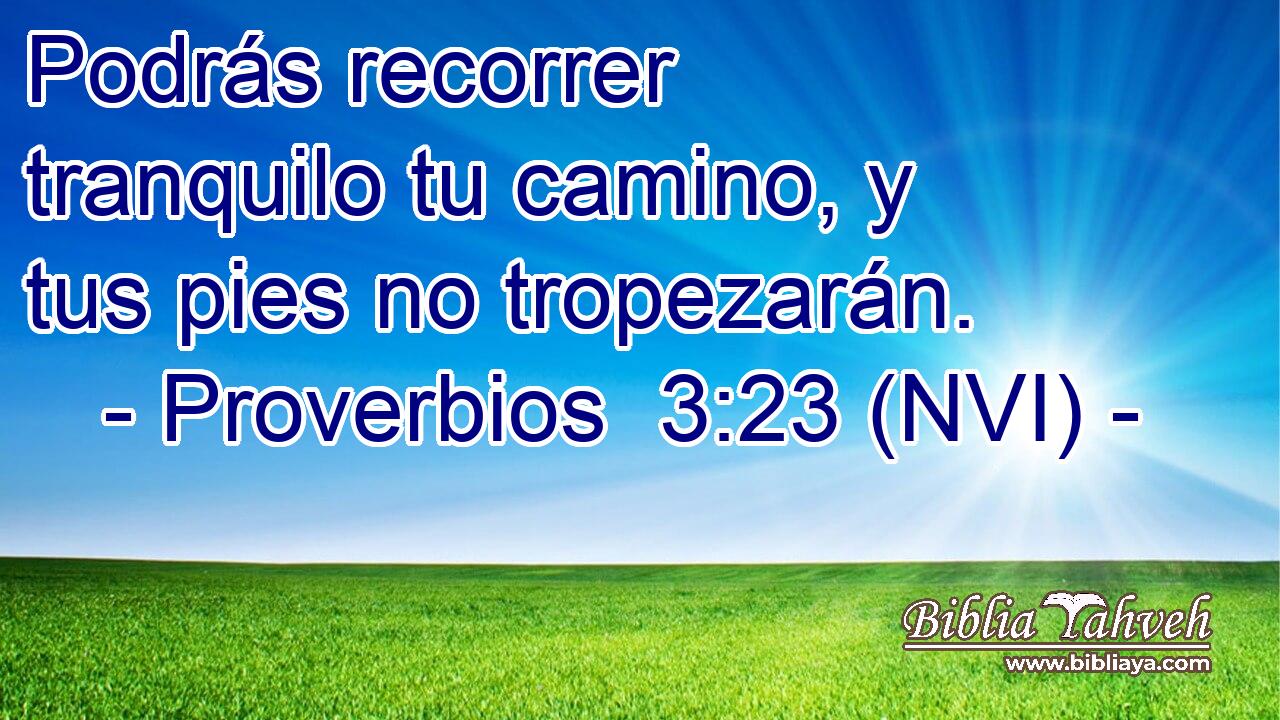 proverbios 3 23 nvi