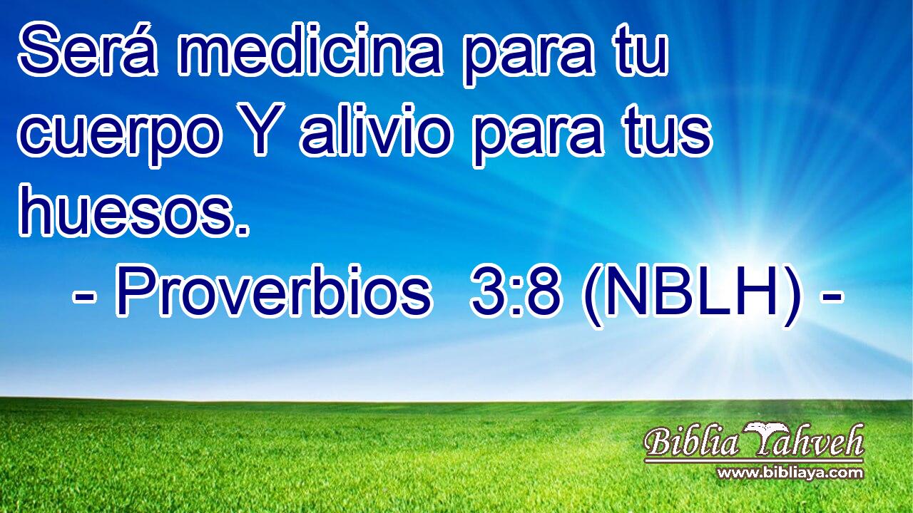  Será medicina para tu cuerpo Y alivio para tus huesos. 