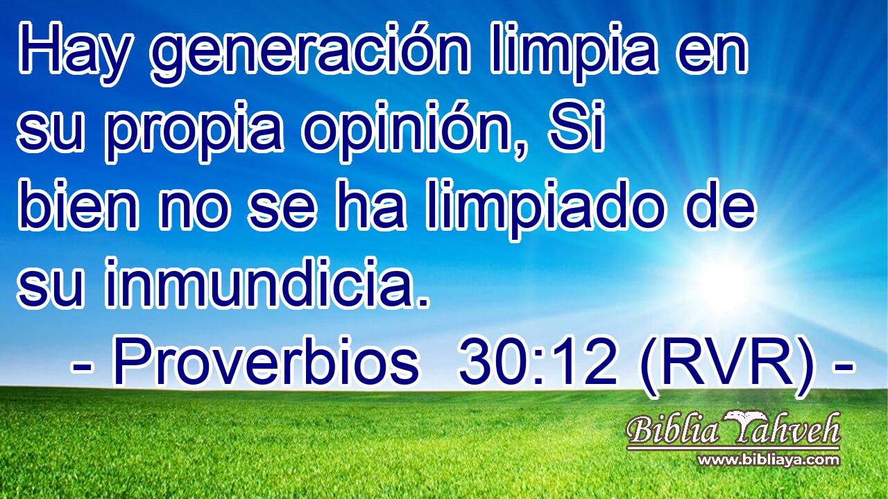Hay generación limpia en su propia opinión, Si bien no se ha limpiado de su inmundicia.